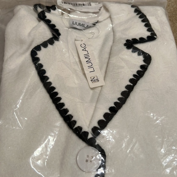 Liumilac lapel collar knit cardigan sweater - Picture 4 of 4